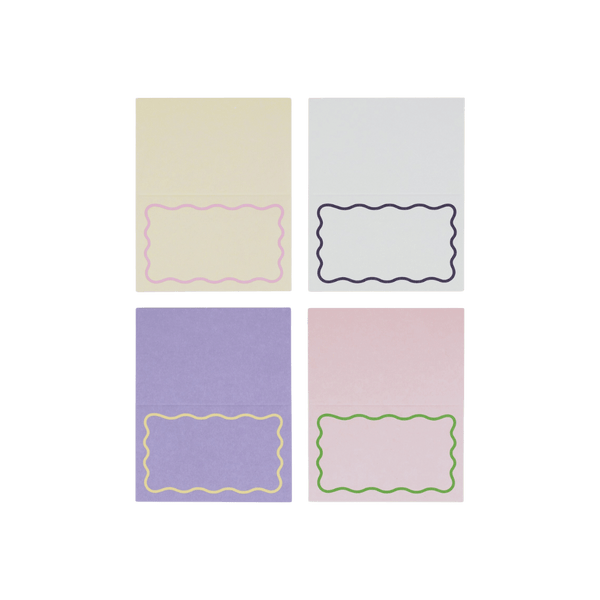 Pastel Wave Place Cards