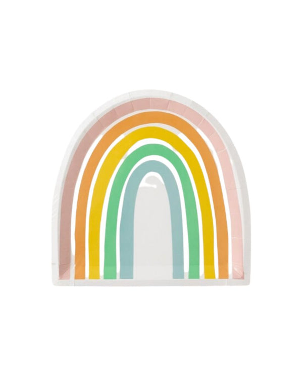 Pastel Rainbow Plates