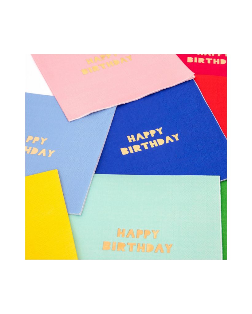 Happy Birthday Small Napkins
