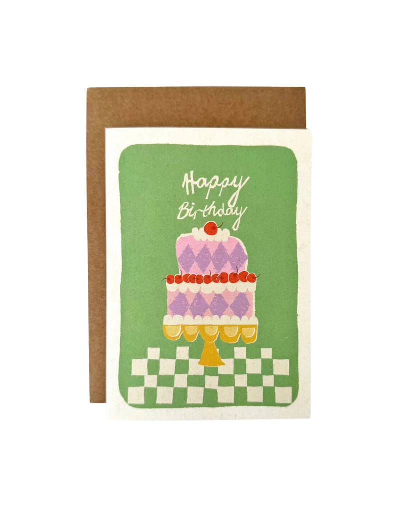 Happy Birthday Cake Card