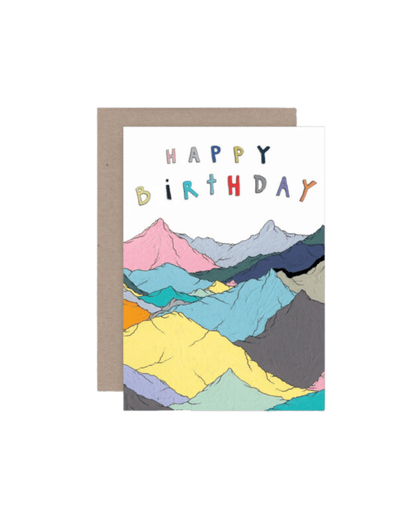 Happy Birthday Mountains Card