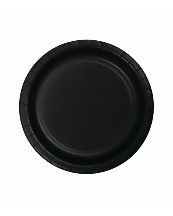 Large Black Paper Plates