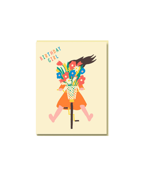 Birthday Girl Bike Bouquet Card