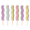 Pastel Wave Candles