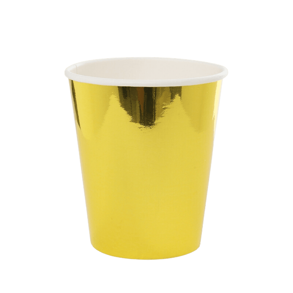 Shiny Gold Paper Cups