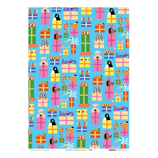 Birthday Animals Wrapping Paper