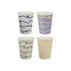 Pastel Wave Paper Cups