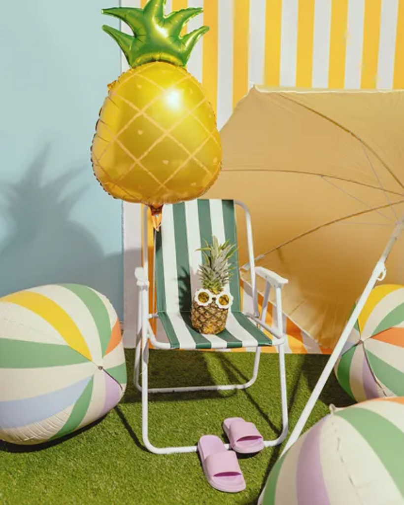 Beach Ball Jumbo Orb Foil Balloon (Flat)