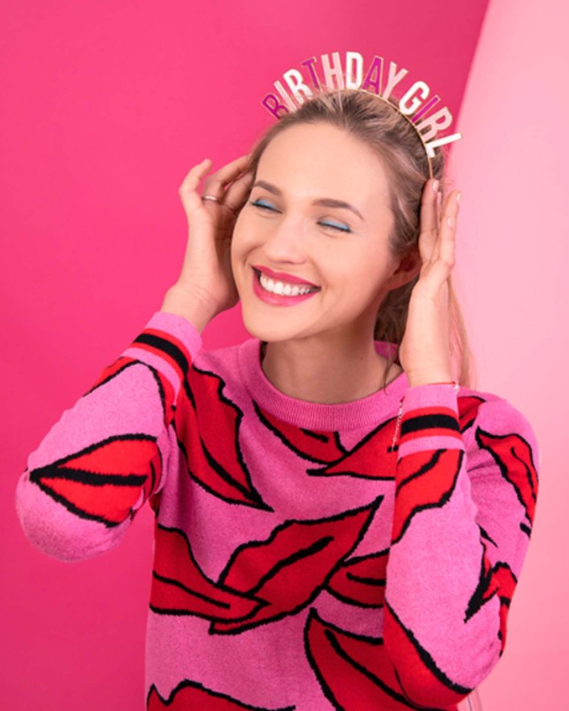 Pink Birthday Girl Headband