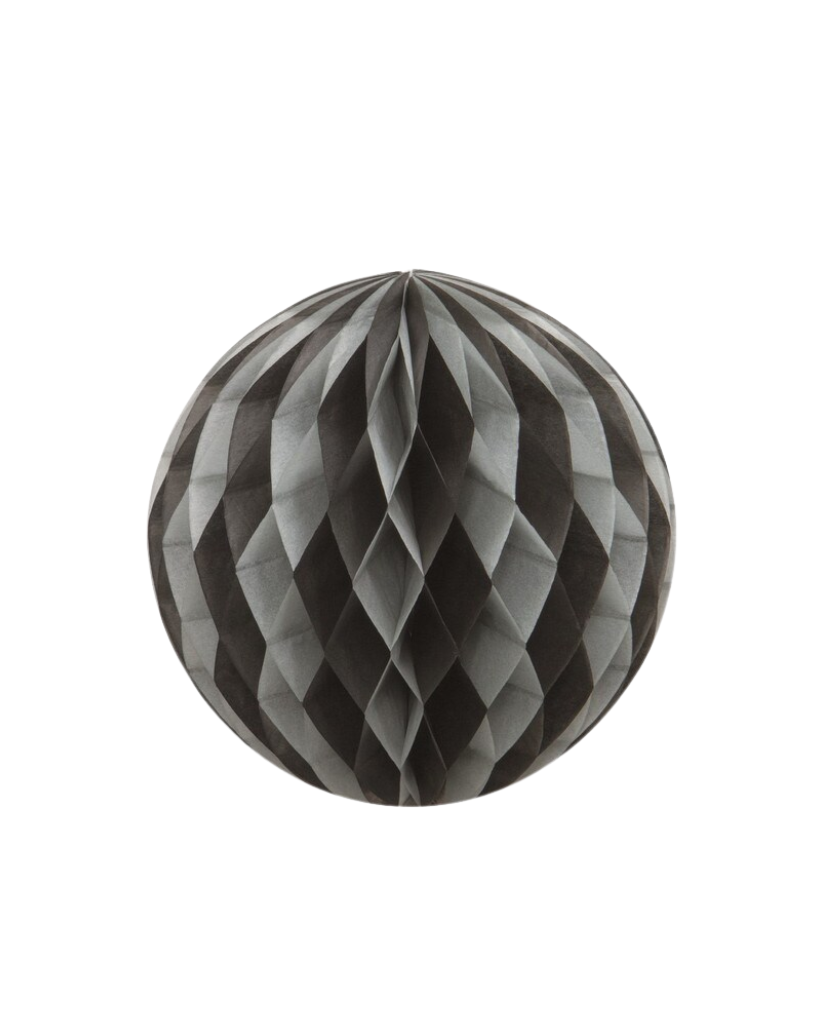 Medium Grey & Black Honeycomb Ball