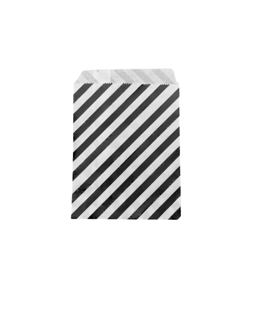 Black Stripe Treat Bags