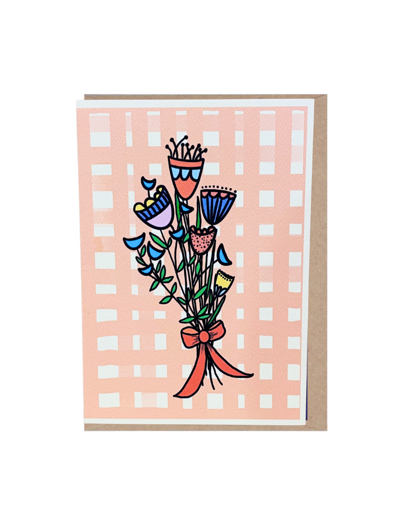 Flower Bouquet Check Card