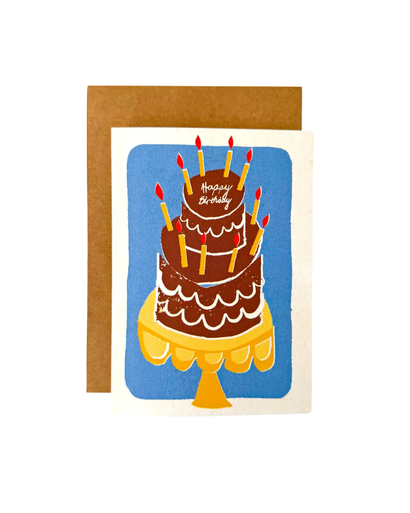 Happy Birthday Chocolate Cake Card