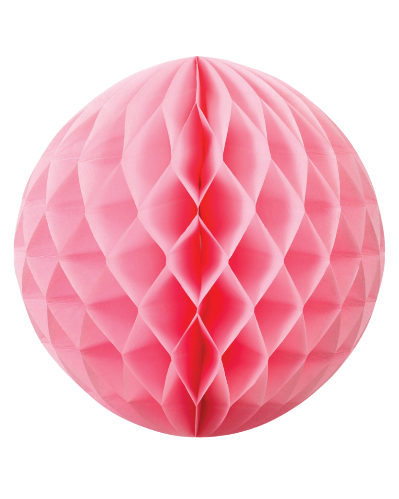 pink 35cm honeycomb ball party decoration