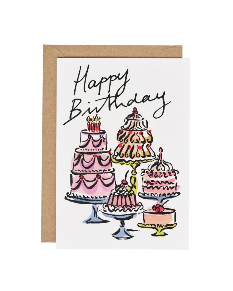 Happy Birthday Cakes Card