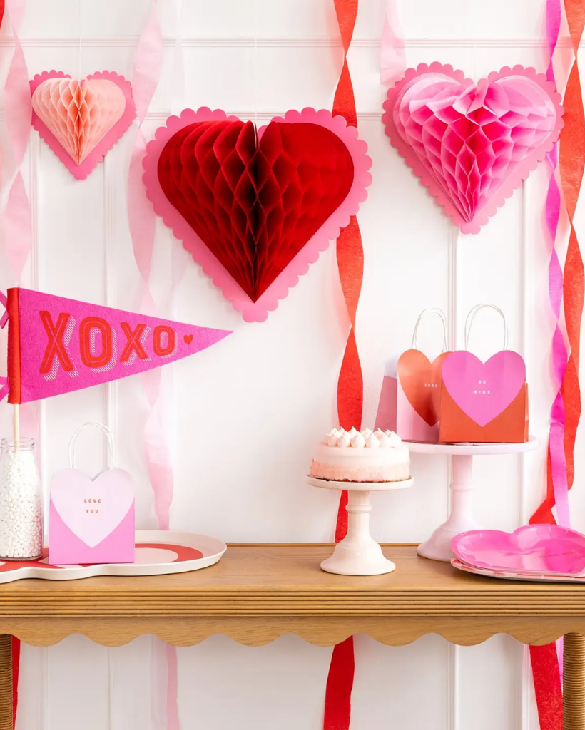 Heart You Hanging Honeycomb Heart Decorations