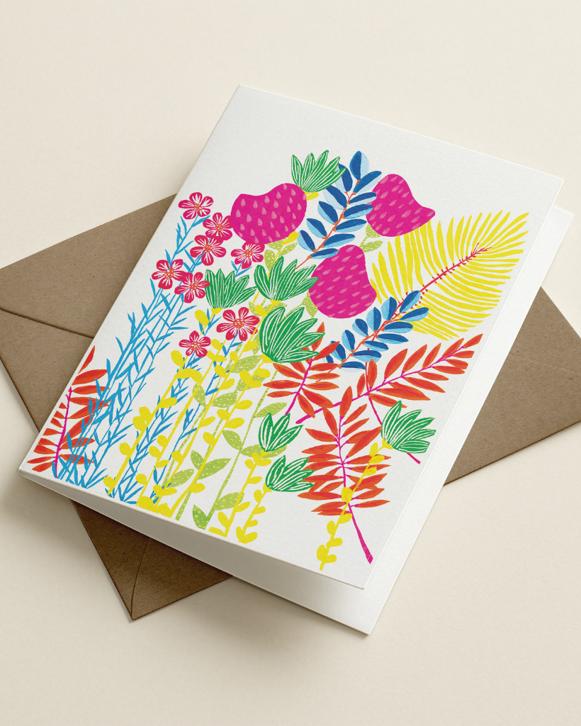 Imagine Flower Jungle Card