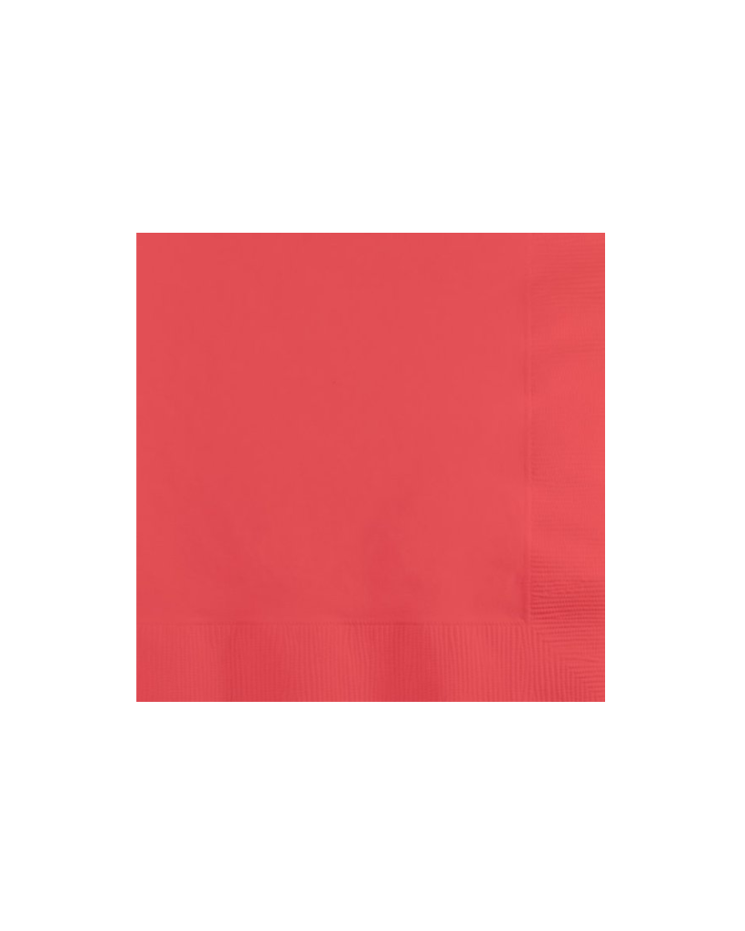 Large Coral Napkins - Pack of 50