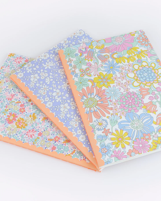 Meri Meri x Liberty Softcover Notebook Set of 3