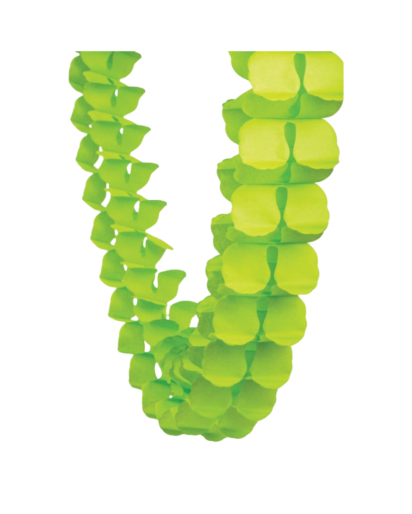Lime Green Honeycomb Garland