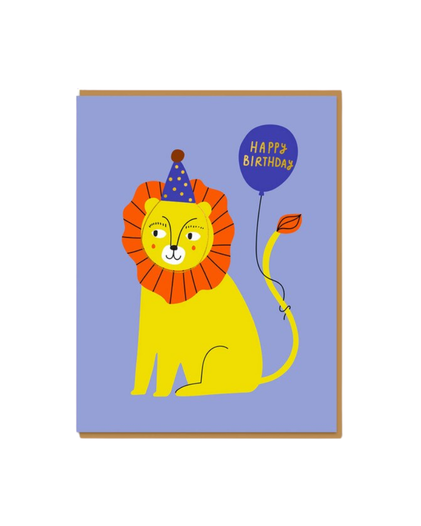 Lion Happy Birthday Card
