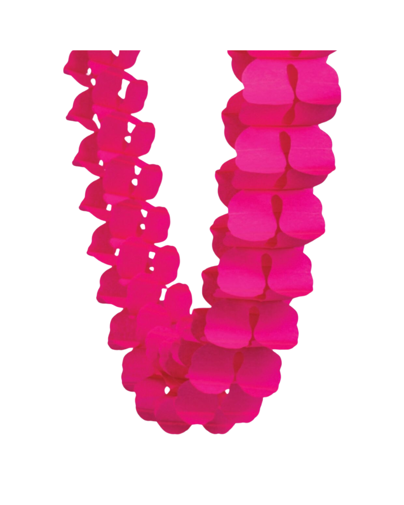 Magenta Honeycomb Garland