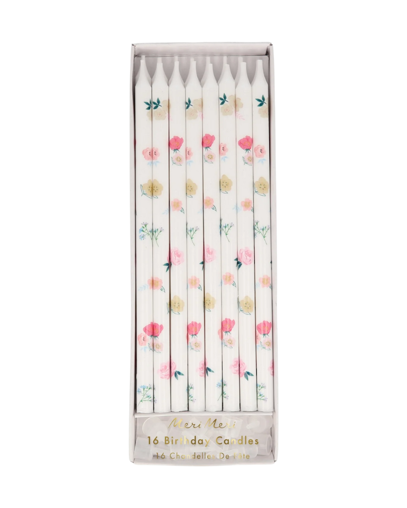 Floral Pattern Birthday Candles