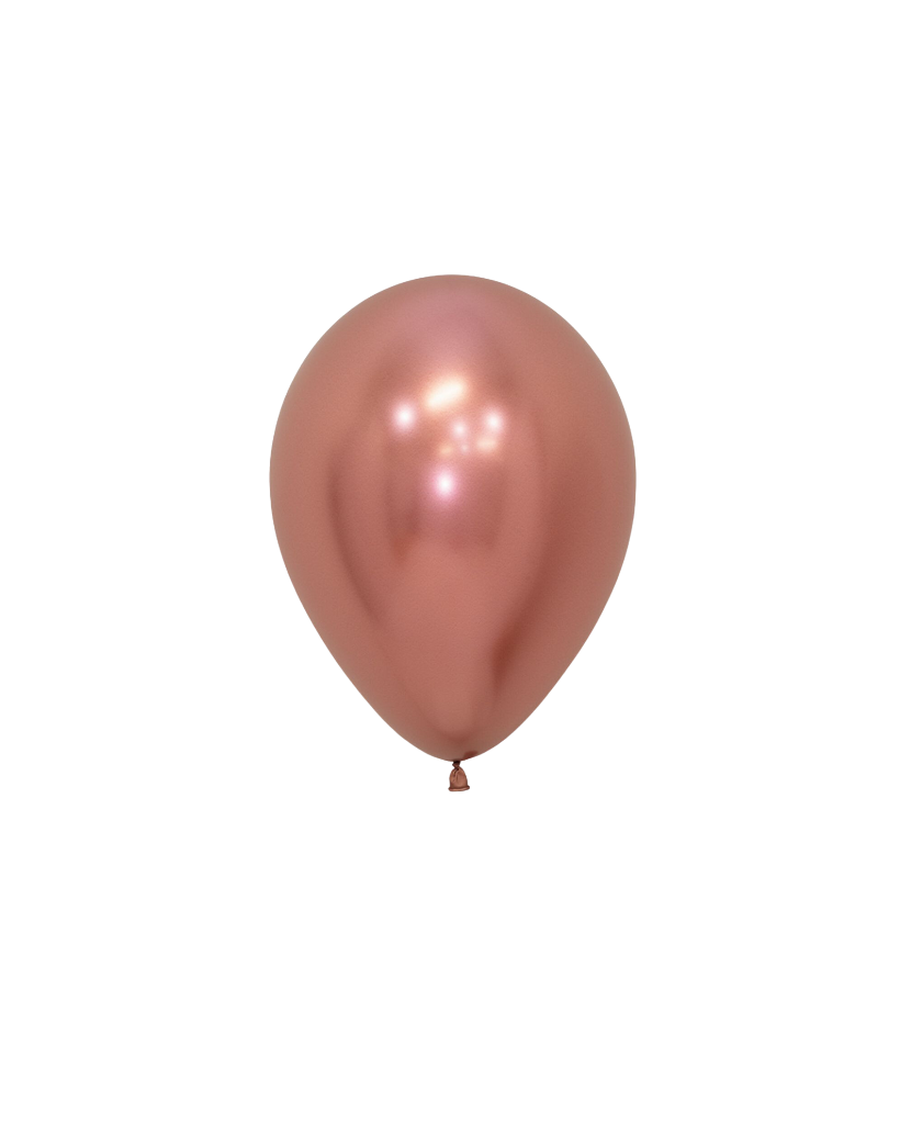 metallic rose gold mini balloons