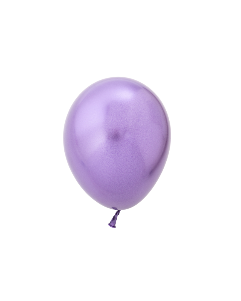 Chrome purple mini latex balloons