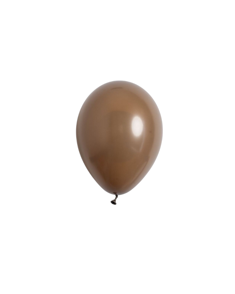 cocoa chocolate brown mini balloons for teddy bear themed first birthday party