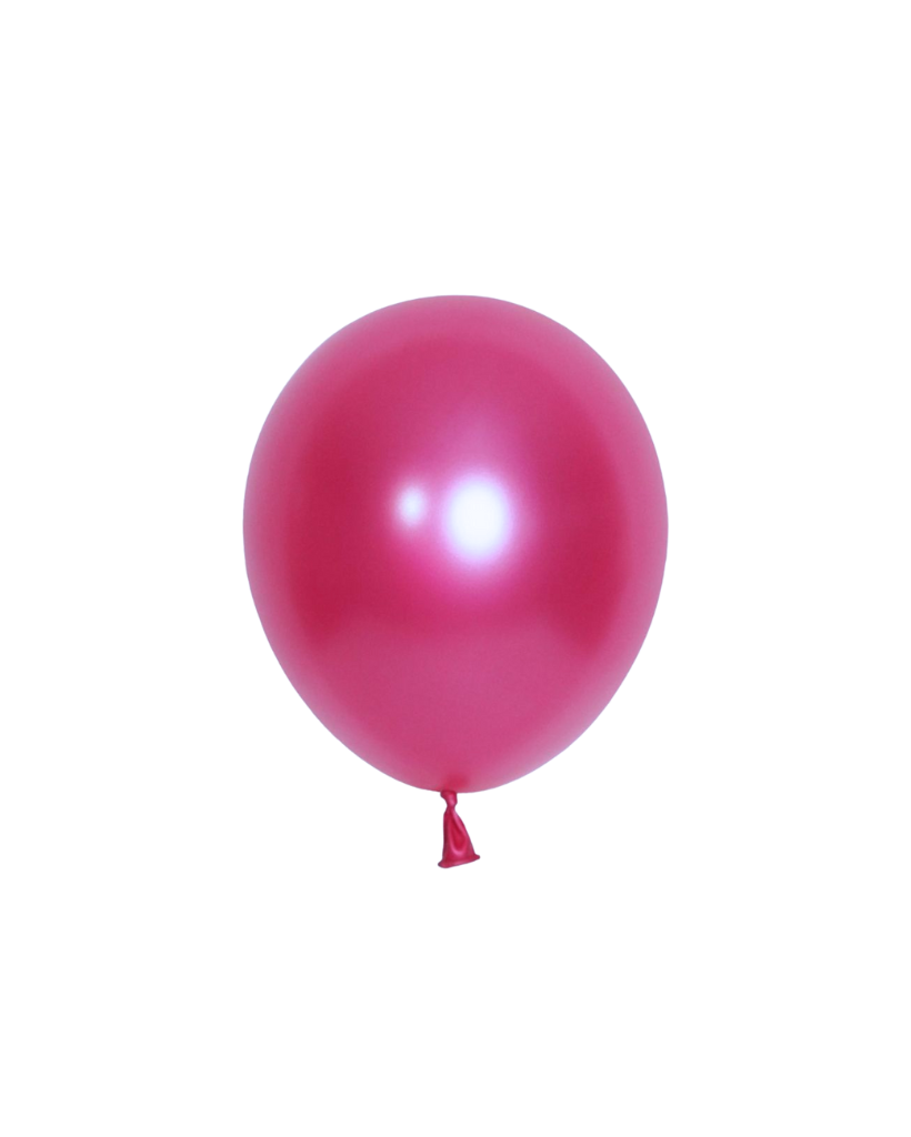 12cm metallic fuchsia latex balloon by sempertex