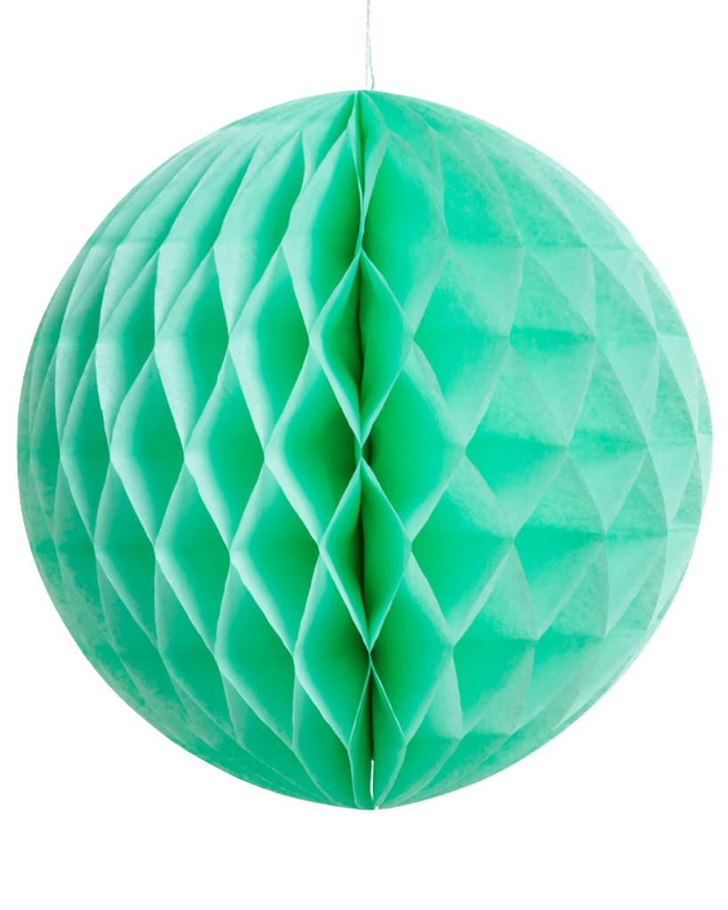 Extra Large Mint Green Honeycomb Ball