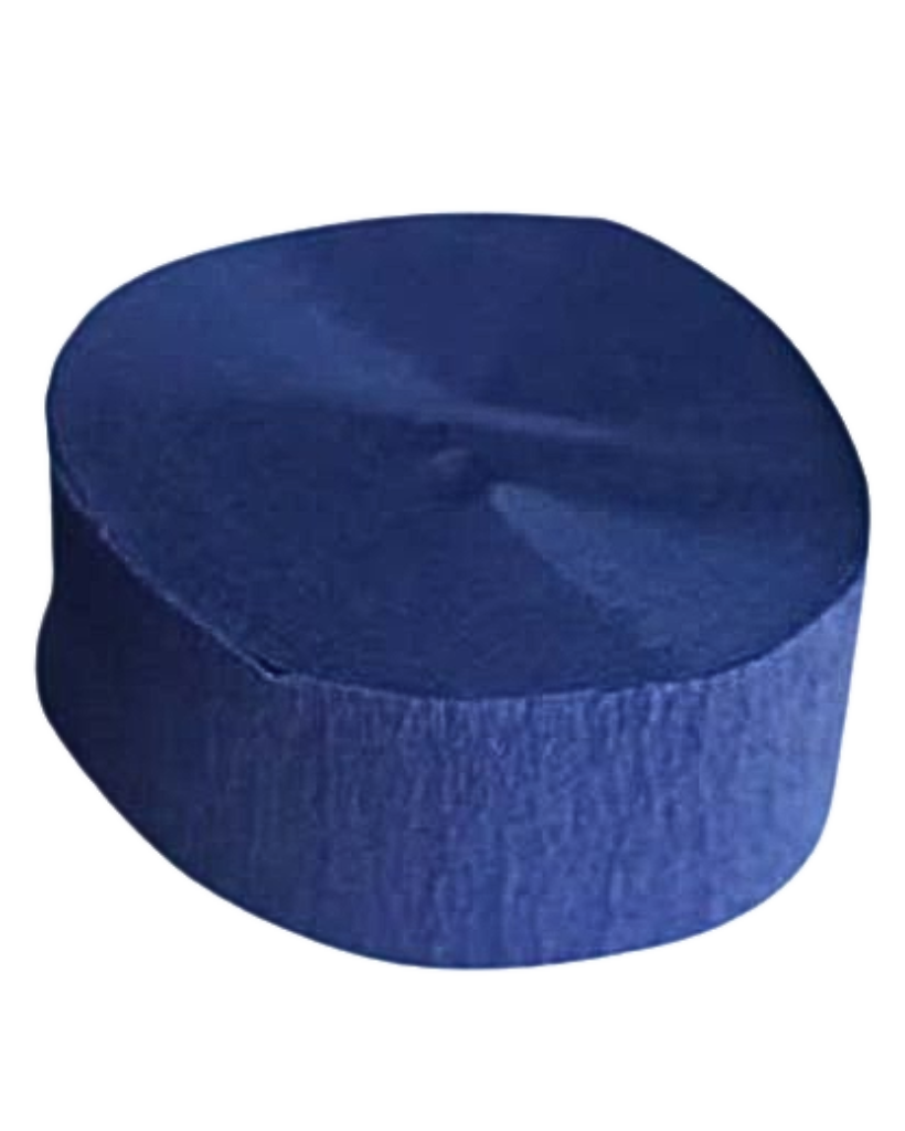 navy blue party crepe streamers