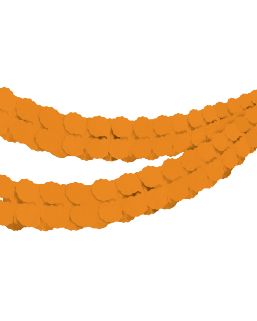 Orange Paper Garland