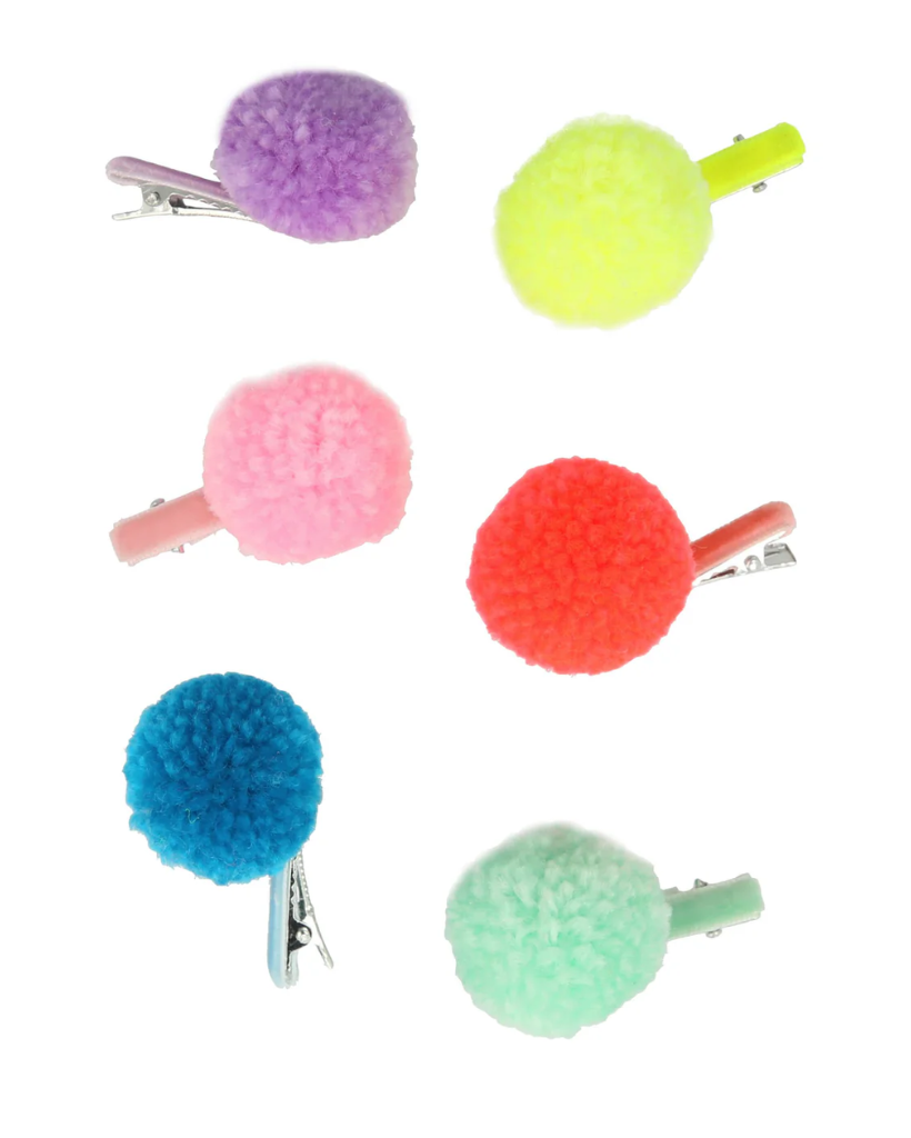 Pompom Unicorn Hair Clips