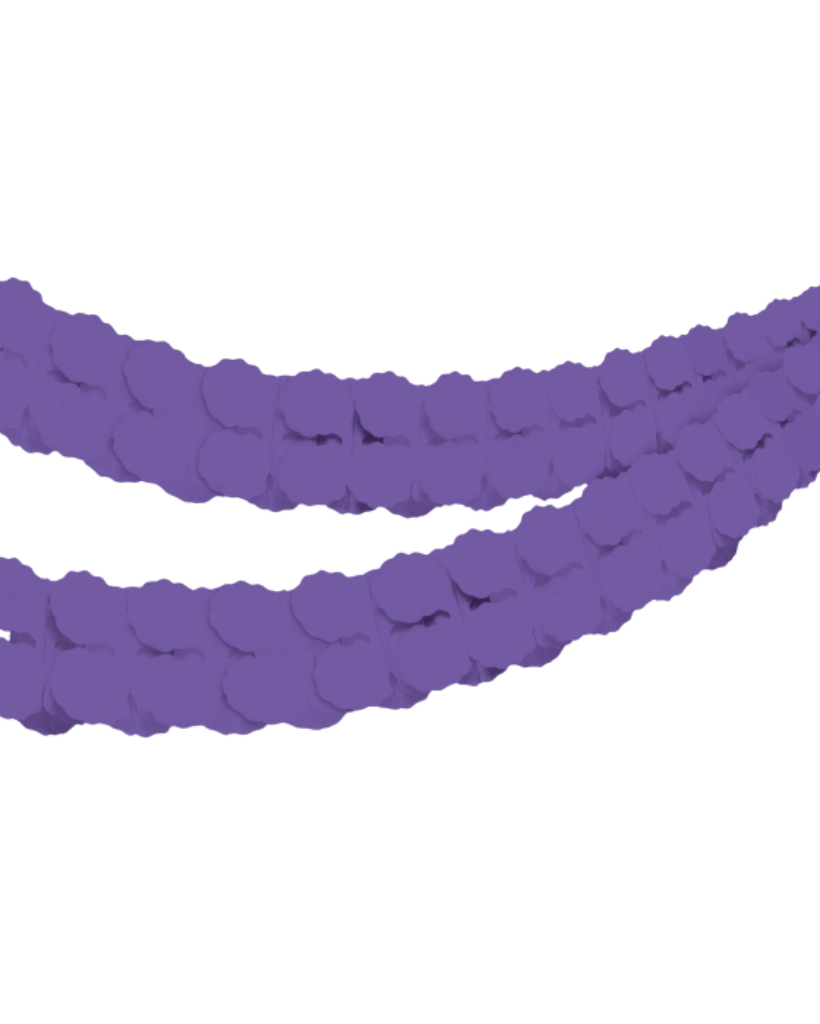 Purple Paper Garland