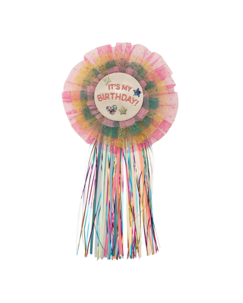Rainbow Diva It's My Birthday Rosette Badge