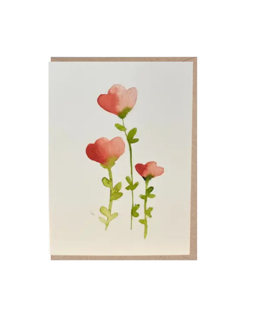 Red Bloom Card