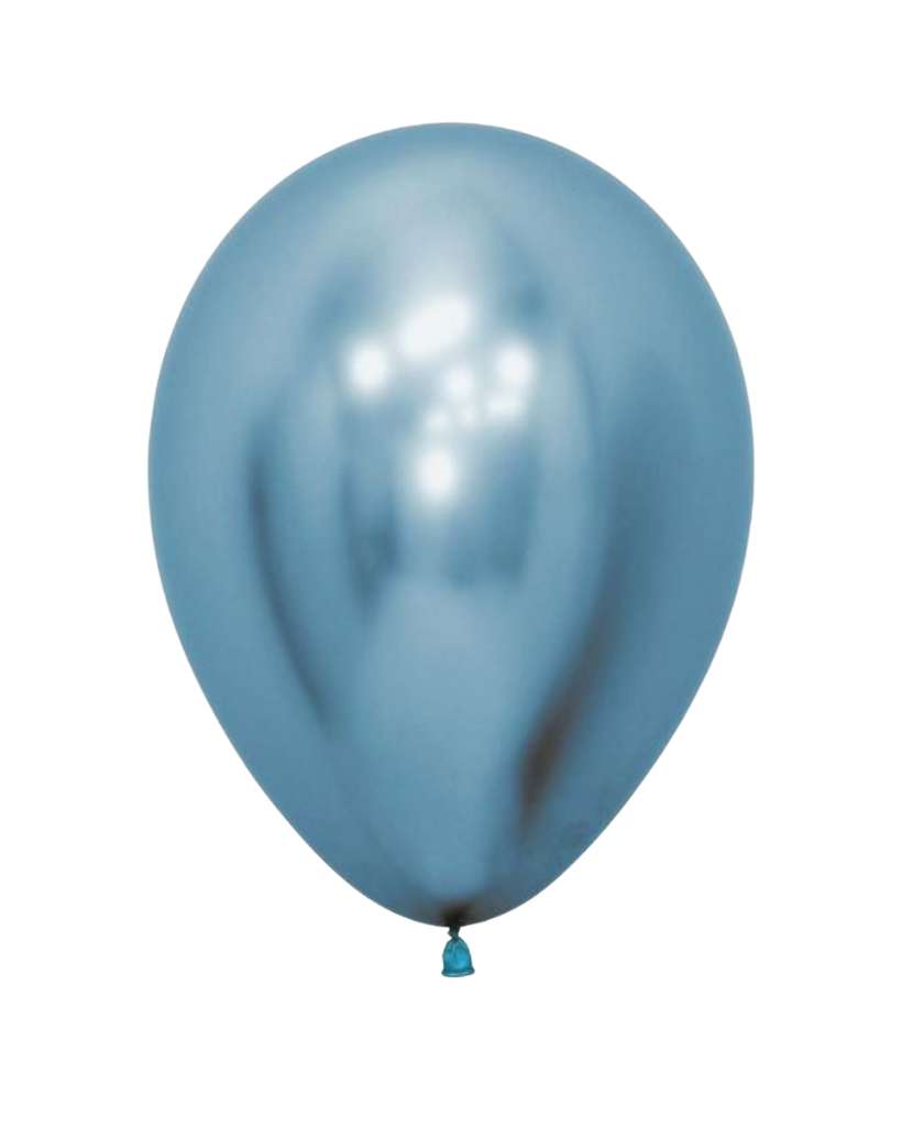 5 Flat Reflex Blue Standard Balloons