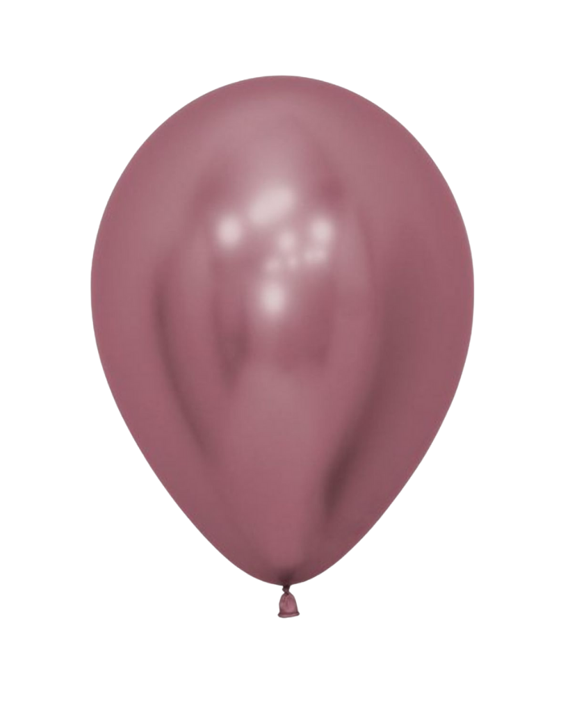 5 Flat Reflex Pink Standard Balloons