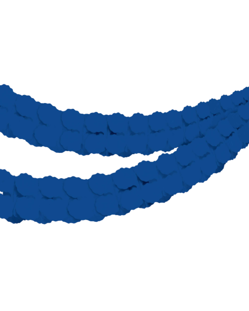 Royal Blue Paper Garland