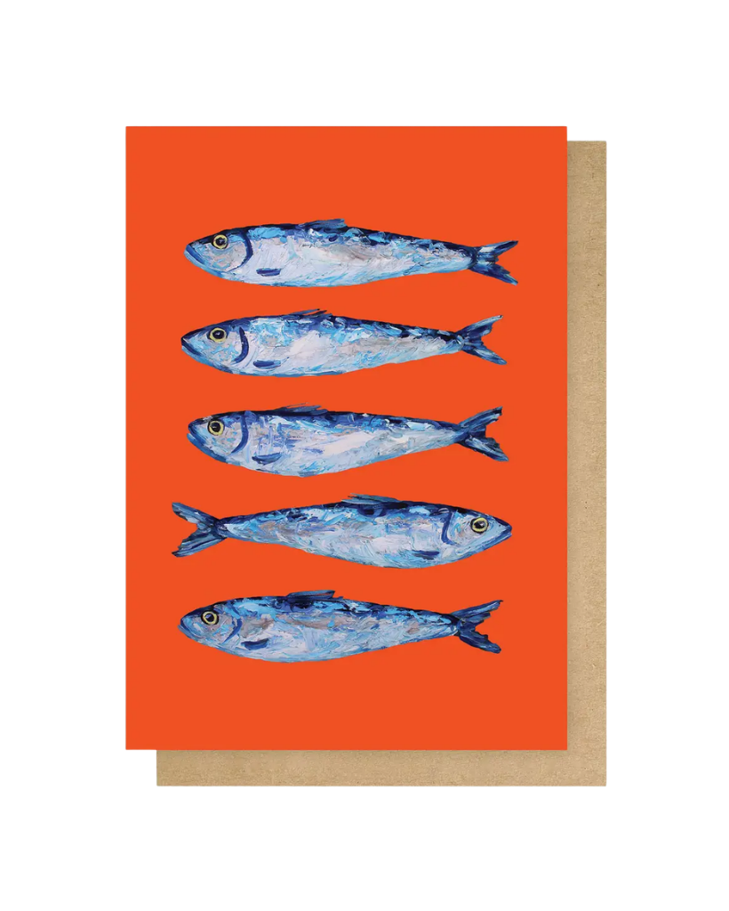 Sardines Greetings Card