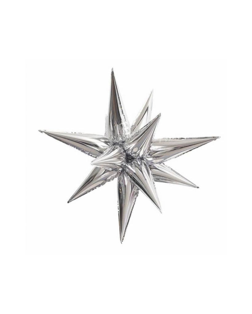 Large Silver Starburst (Flat)