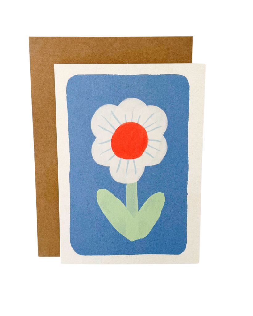 Blue Flower Card