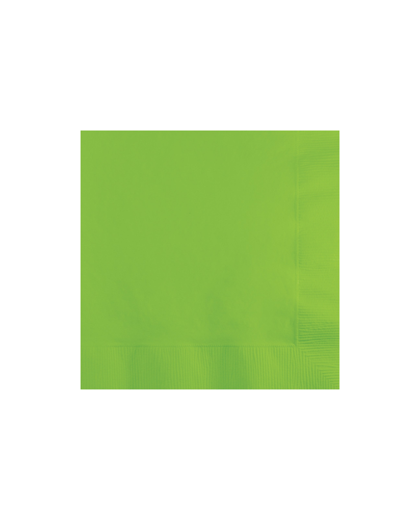 Small Lime Green Napkins - Pack of 20