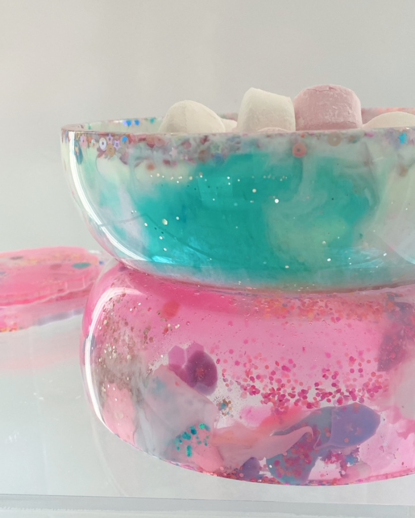 Mint Sorbet Resin Bowl