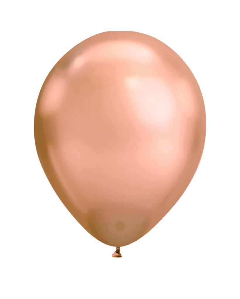 30cm chrome rose gold latex balloon