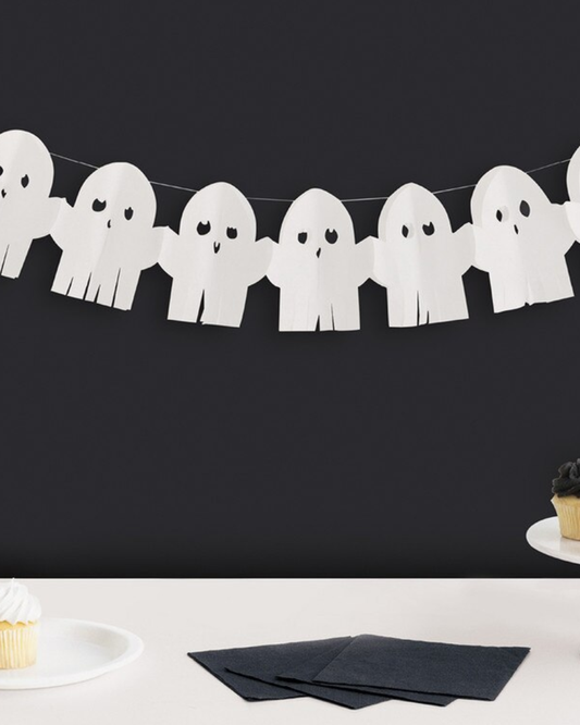 Tissue Paper Ghost Garland