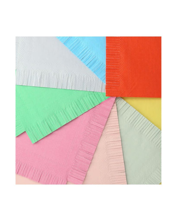 Assorted Bright Large Napkins