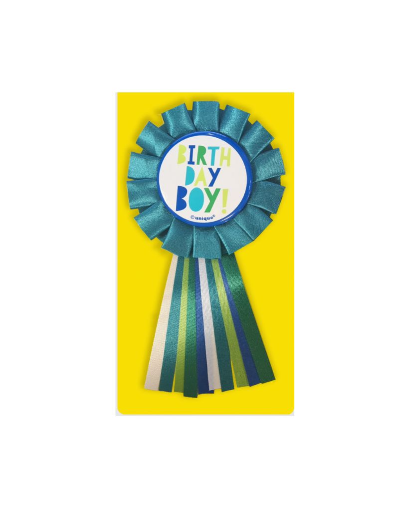 Birthday Boy Ribbon Badge